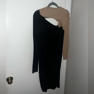 Fashion Nova Plus Size Long Sleeve Midi Dress